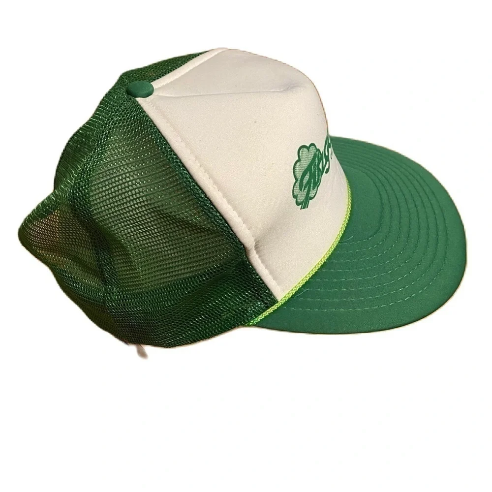 Vintage Fitzgerald’s Casino Trucker Rope Hat Mesh Snap Back Green White